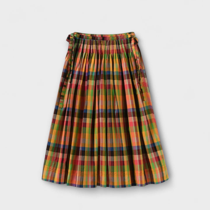 Emilia - Striped Pleated Skirt