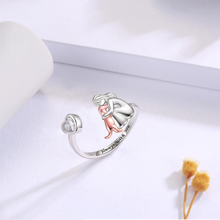 Elisa - Dog Icon Ring (Rose Edition)