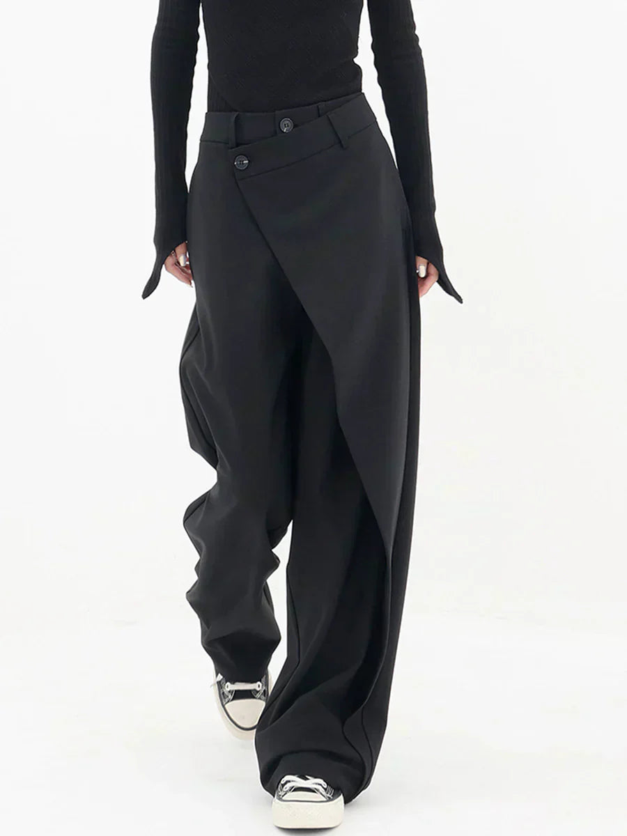 Leja - Layered Button Pants