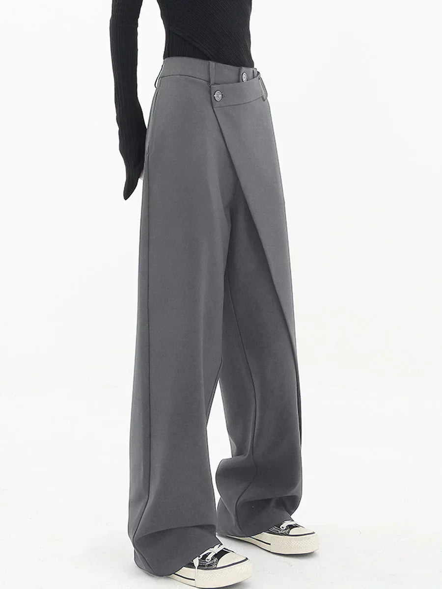 Leja - Layered Button Pants