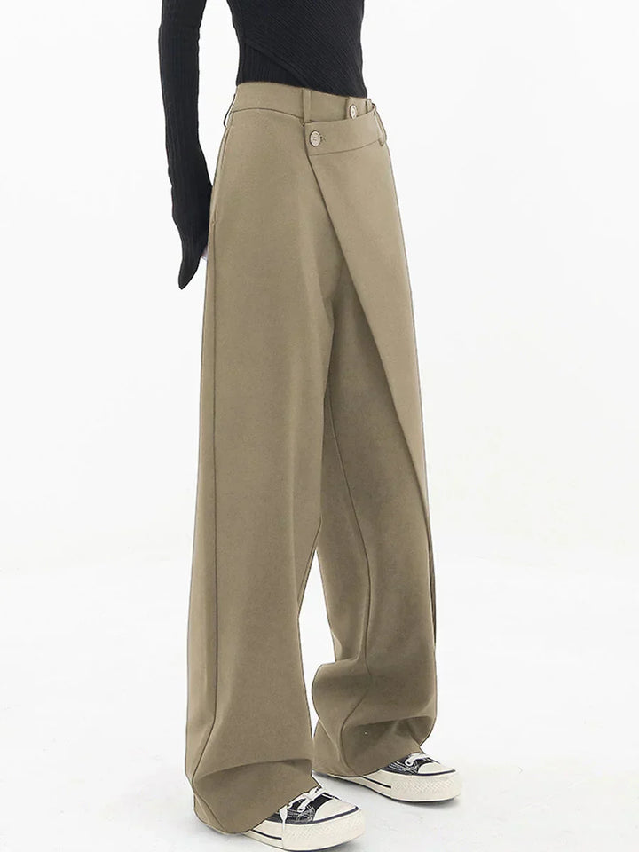 Leja - Layered Button Pants