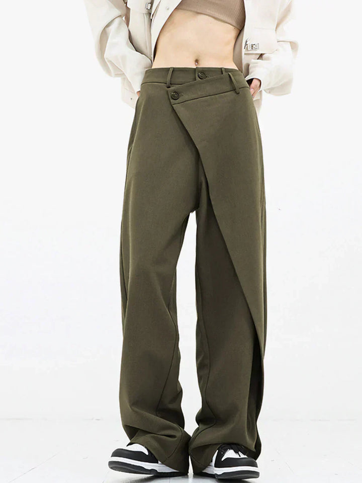 Leja - Layered Button Pants