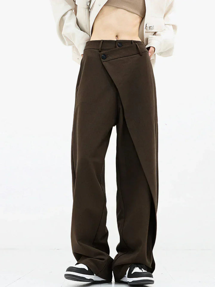 Leja - Layered Button Pants