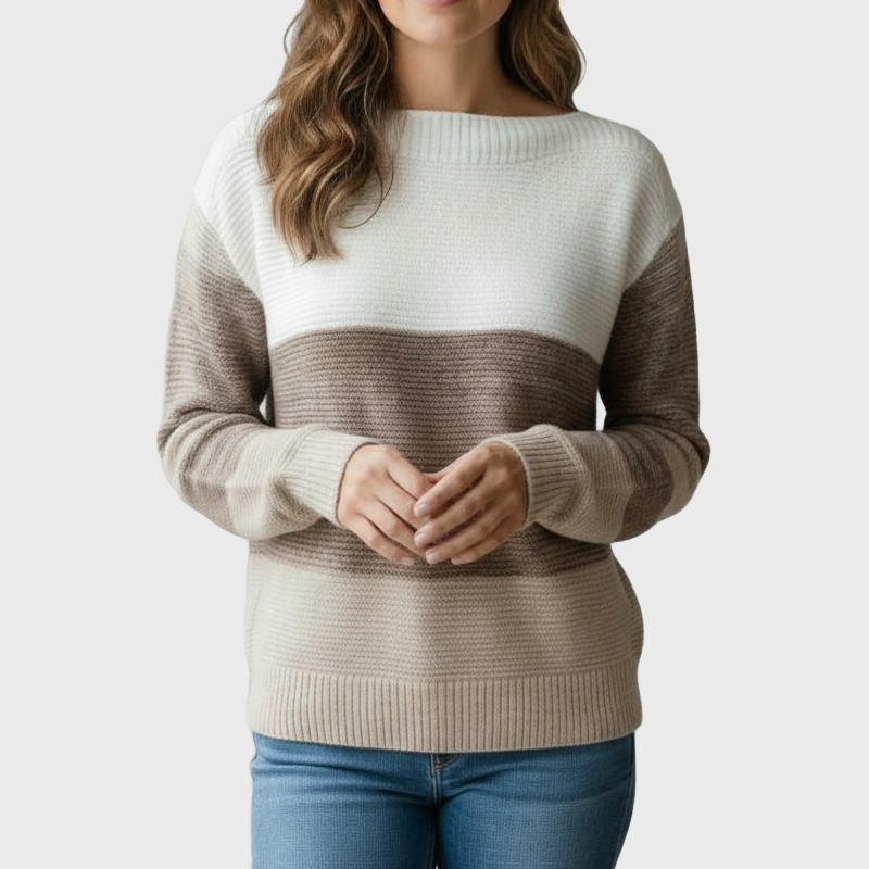 Aurora - Elegant Patchwork Sweater