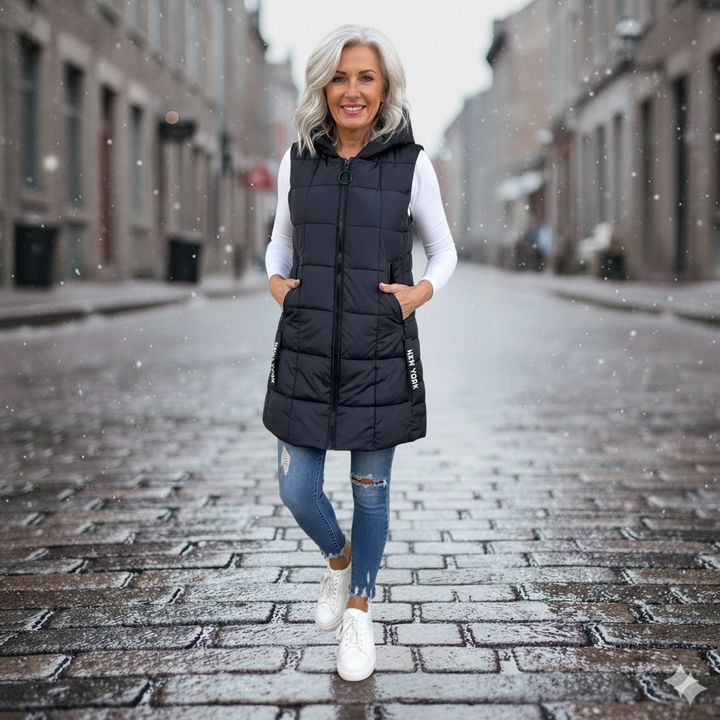 Jennifer - Quilted Sleeveless Coat