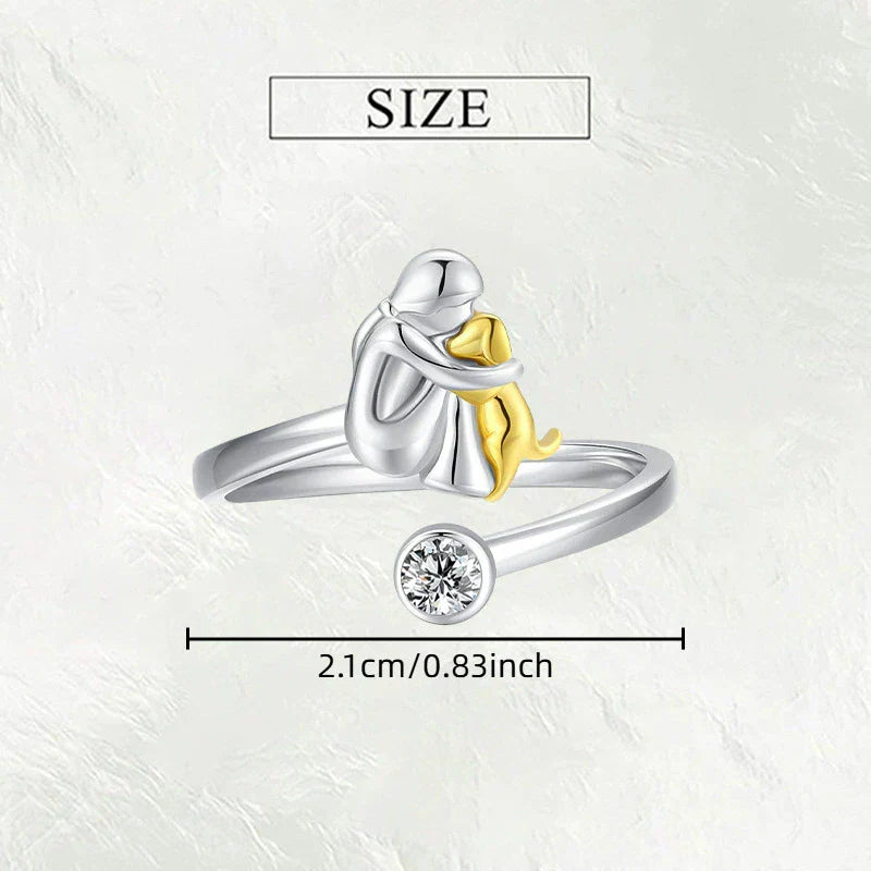 Ring with Dog Icon