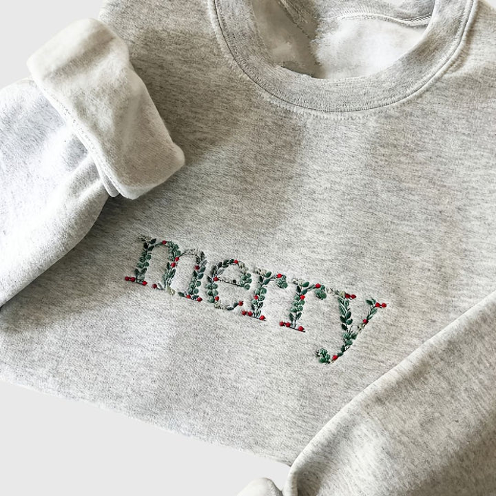 Junaé - Embroidered Christmas Sweater