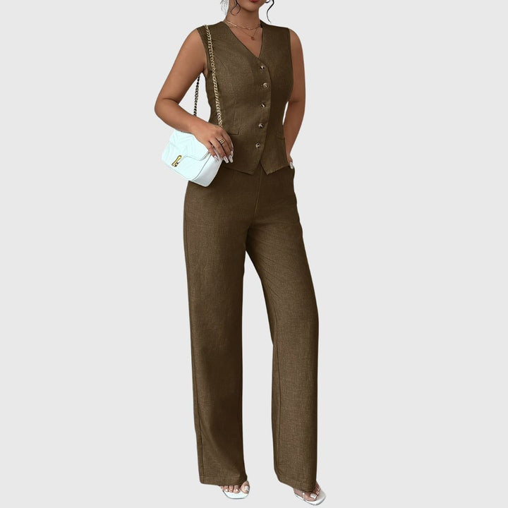 Sarie - Elegant Vest & Pants Set
