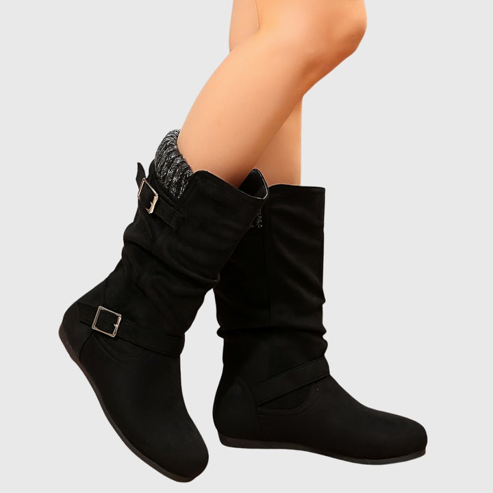 Olia - Elegant Calf Boots