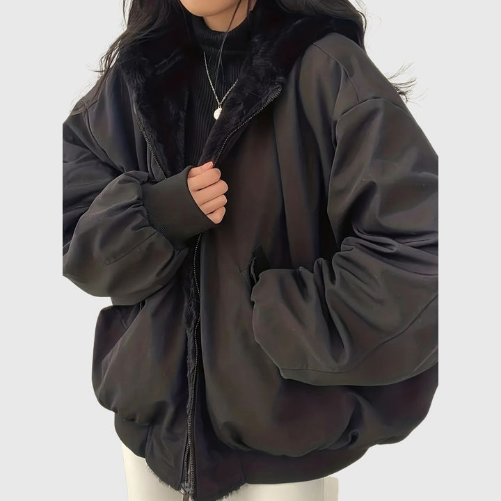 Ravii - Long Sleeve Zipper Coat