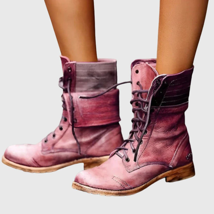 Chloe - Lace-Up Combat Boots