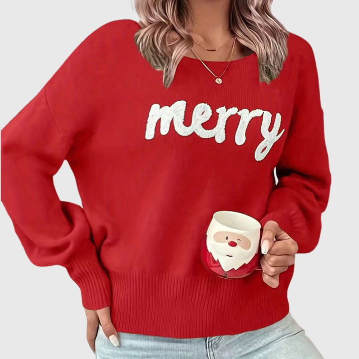 Violet - Cozy Round Neck Sweater