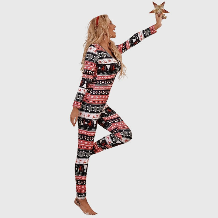 Rhea - Festive Knit Jumpsuit