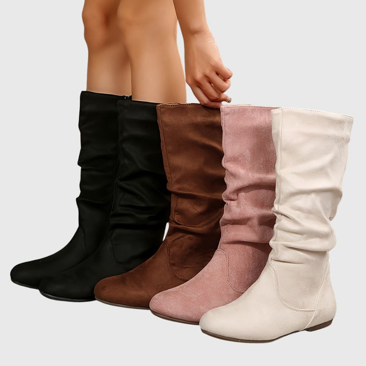 Zaniyah - Pleated Ankle Boots