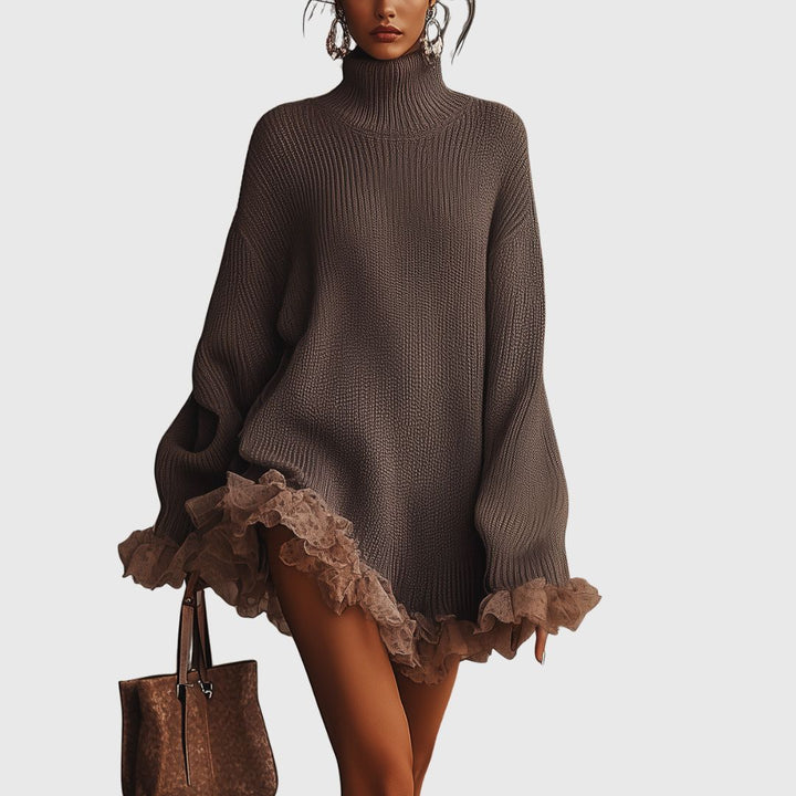 Nina - Ruffled Knit Dress