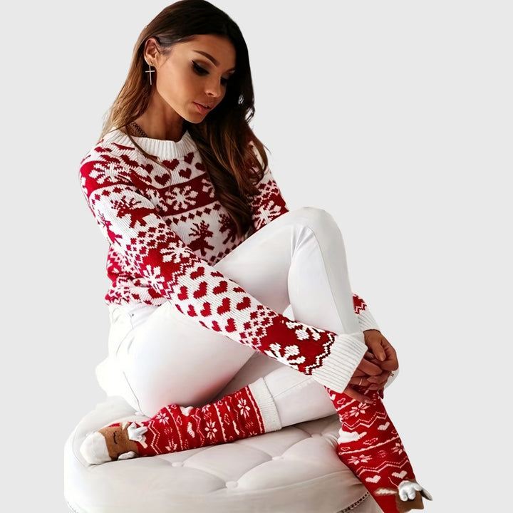 Karrie - Christmas Snowflake Sweater