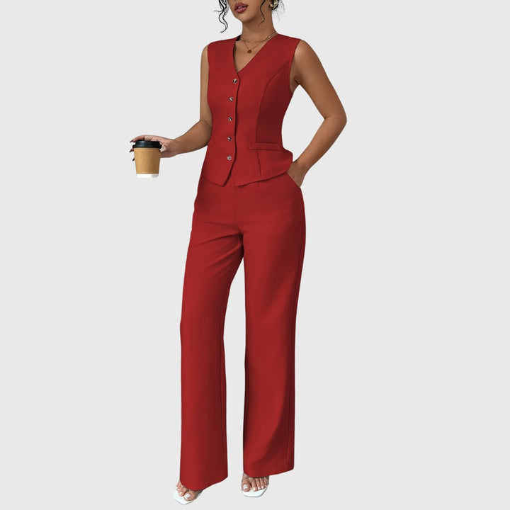 Sarie - Elegant Vest & Pants Set