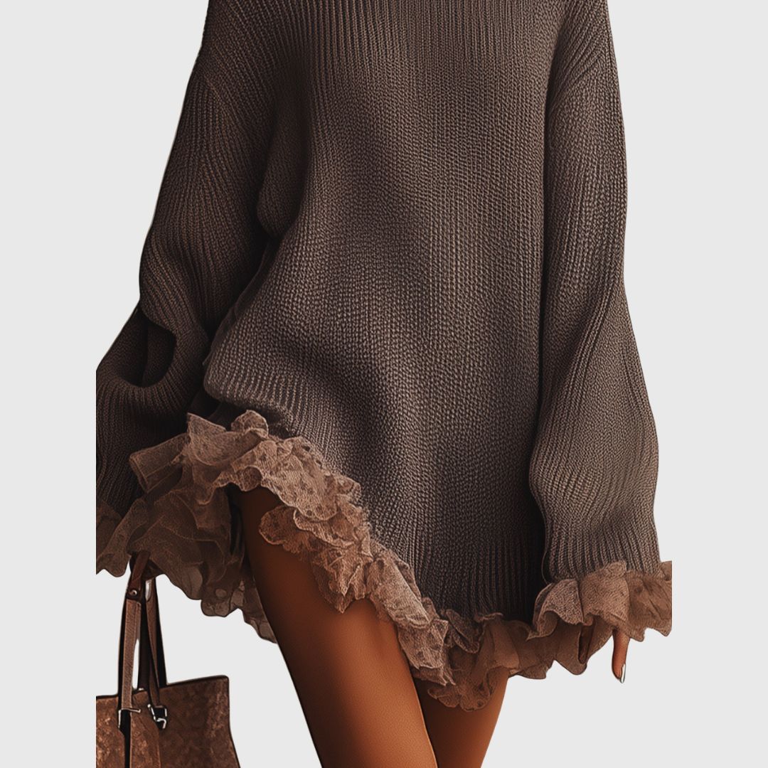 Nina - Ruffled Knit Dress