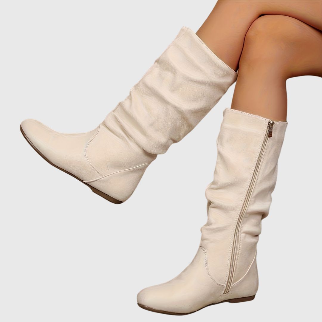 Zaniyah - Pleated Ankle Boots