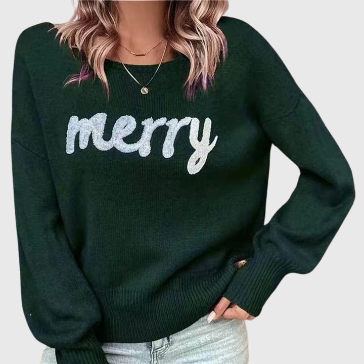 Violet - Cozy Round Neck Sweater