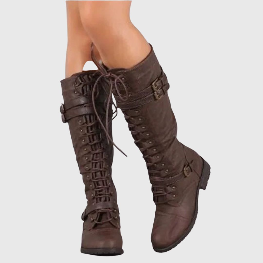 Lauren - Lace-Up Combat Boots