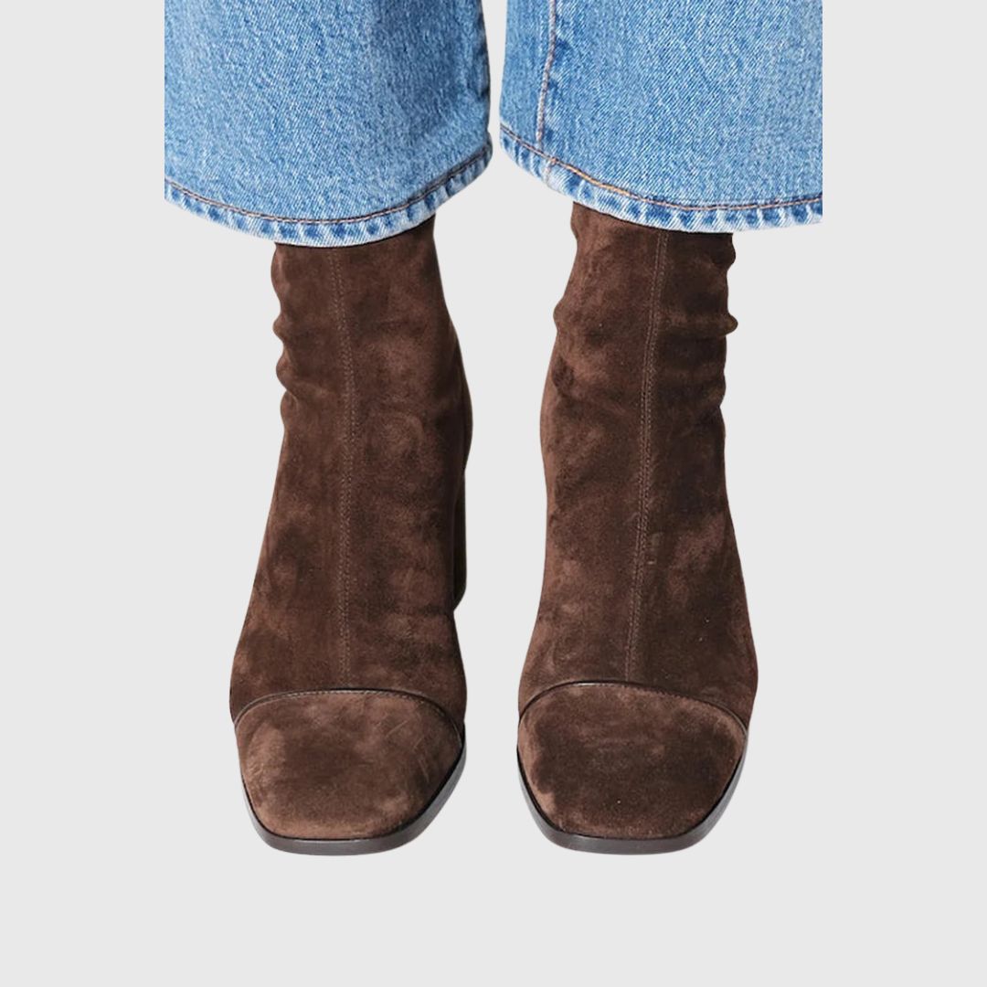 Victoria - Square Toe Heeled Boots