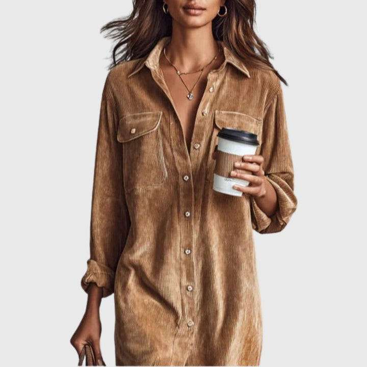 Avery - Corduroy Sweater Dress