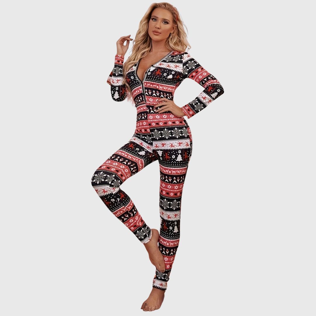 Rhea - Festive Knit Jumpsuit