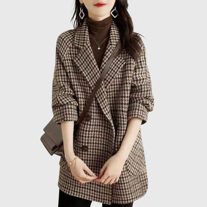 Mia - Vintage Checked Coat
