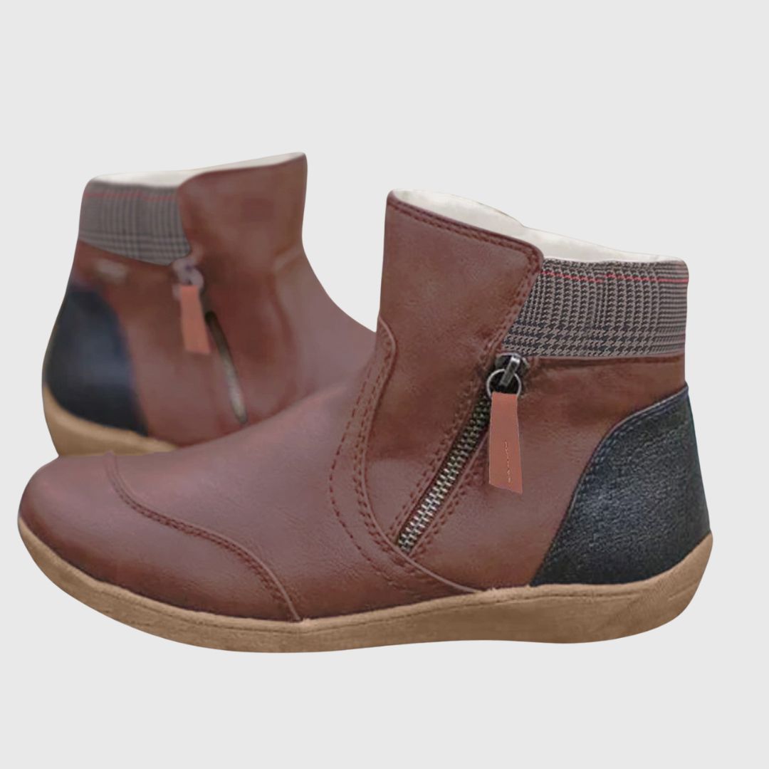 Penelope - Zip-Up Ankle Boots