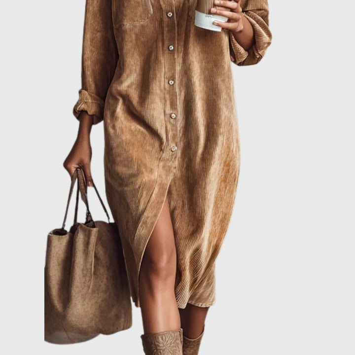 Avery - Corduroy Sweater Dress