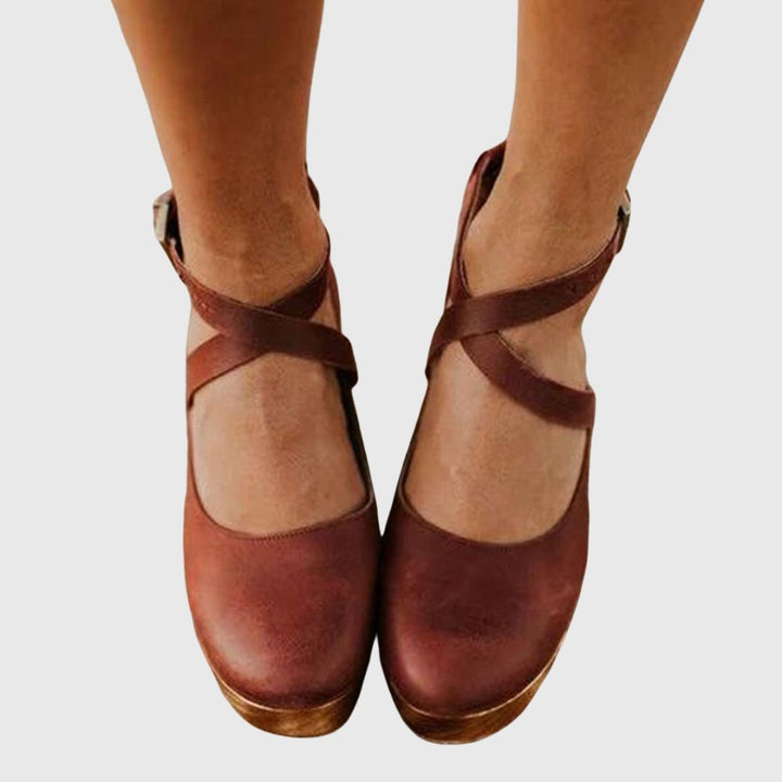 Ruby - Cross Strap Heels