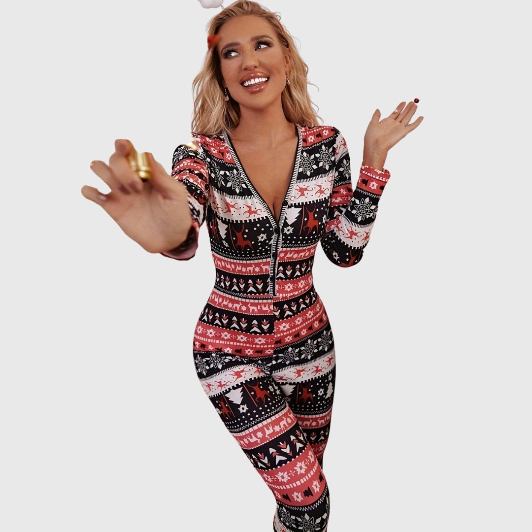 Rhea - Festive Knit Jumpsuit