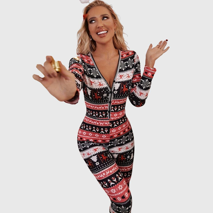 Rhea - Festive Knit Jumpsuit