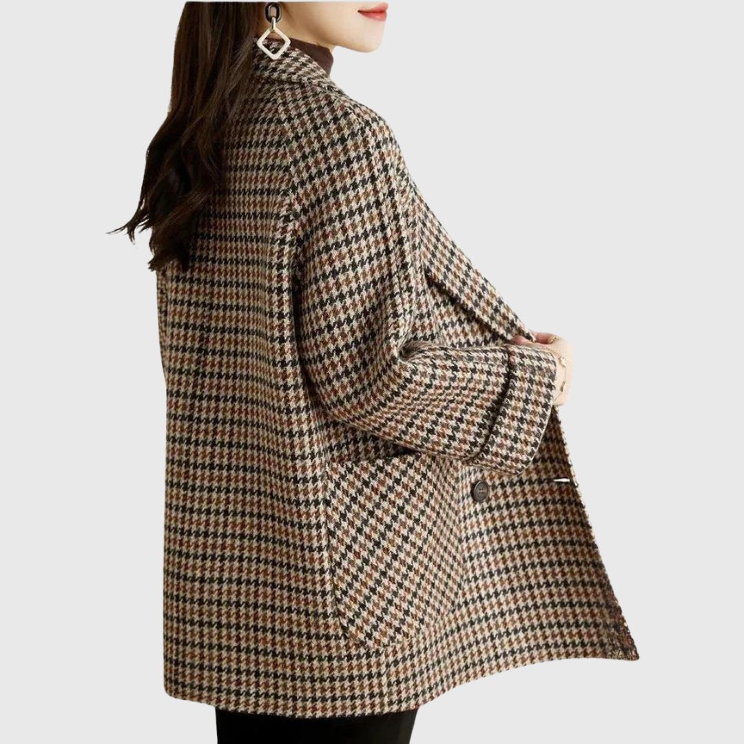 Mia - Vintage Checked Coat