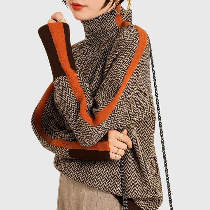 Martina - High Collar Pullover