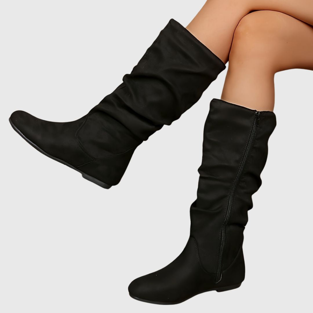 Zaniyah - Pleated Ankle Boots