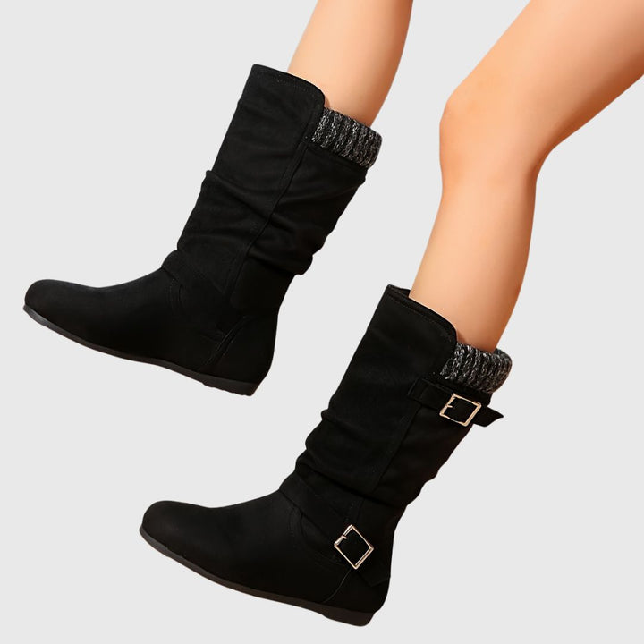 Olia - Elegant Calf Boots