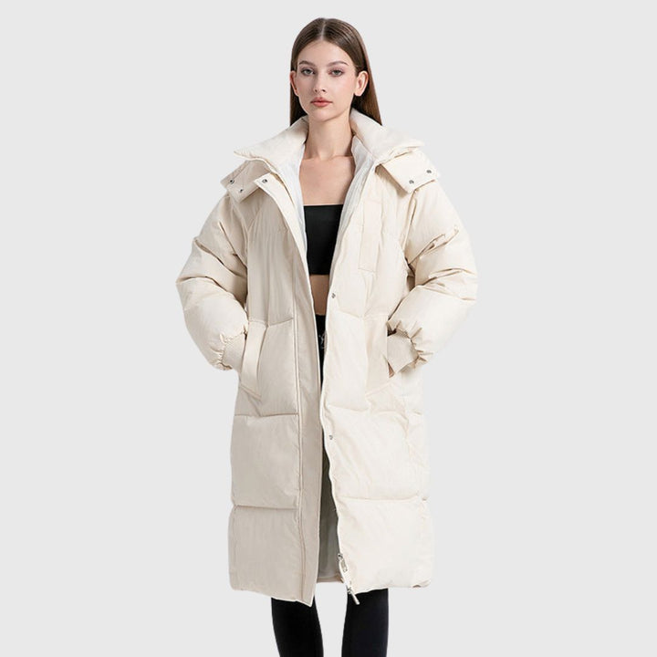 GIGATY - Hooded Long Puffer Coat