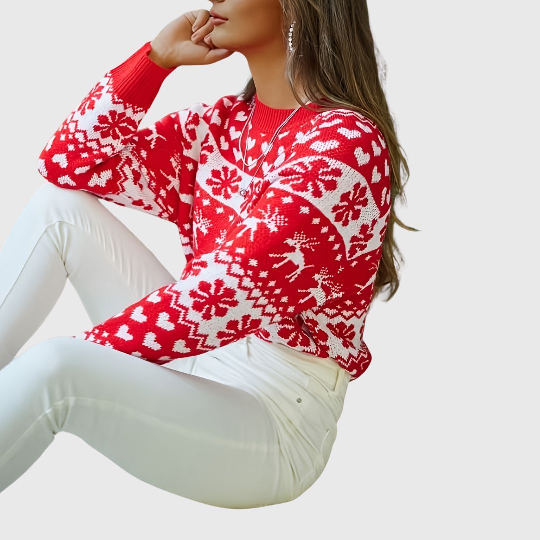 Karrie - Christmas Snowflake Sweater