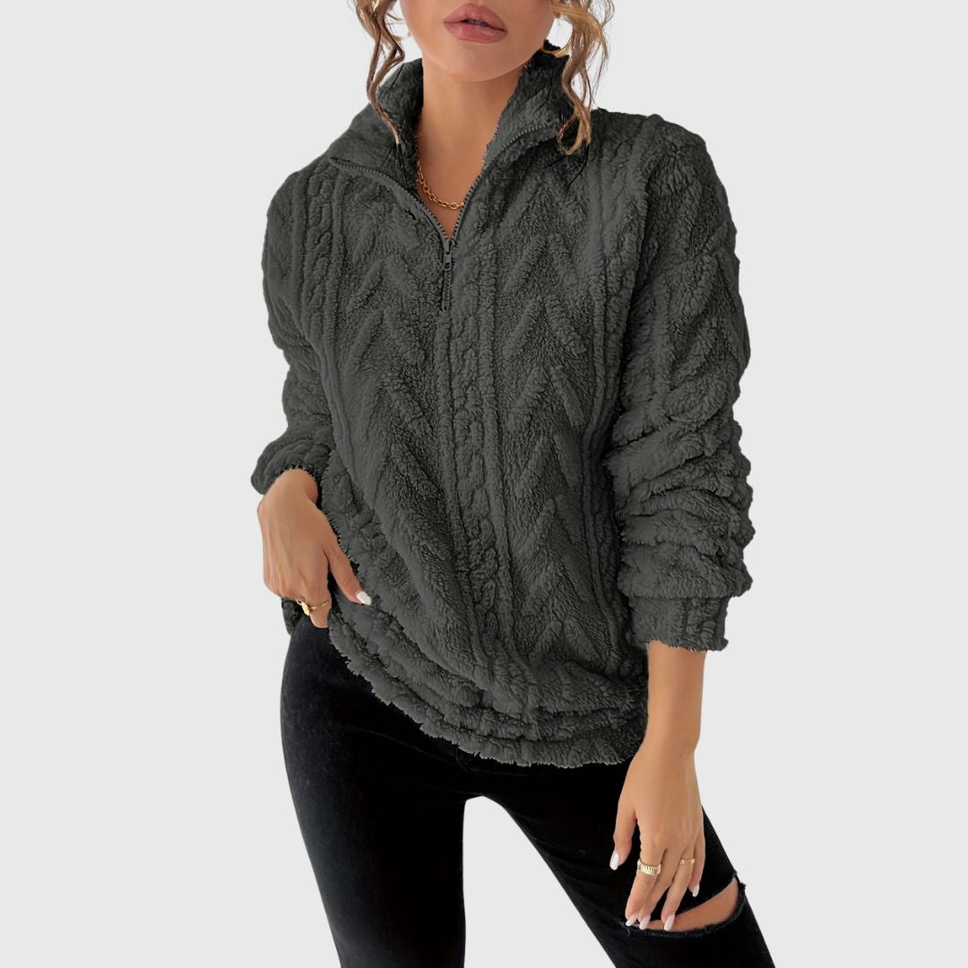 Maeve - Cozy Zip-Up Sweatshirt