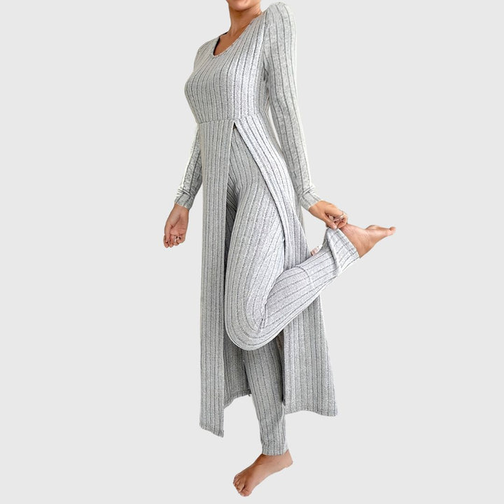 Zani - Ribbed Two-Piece Lounge Set