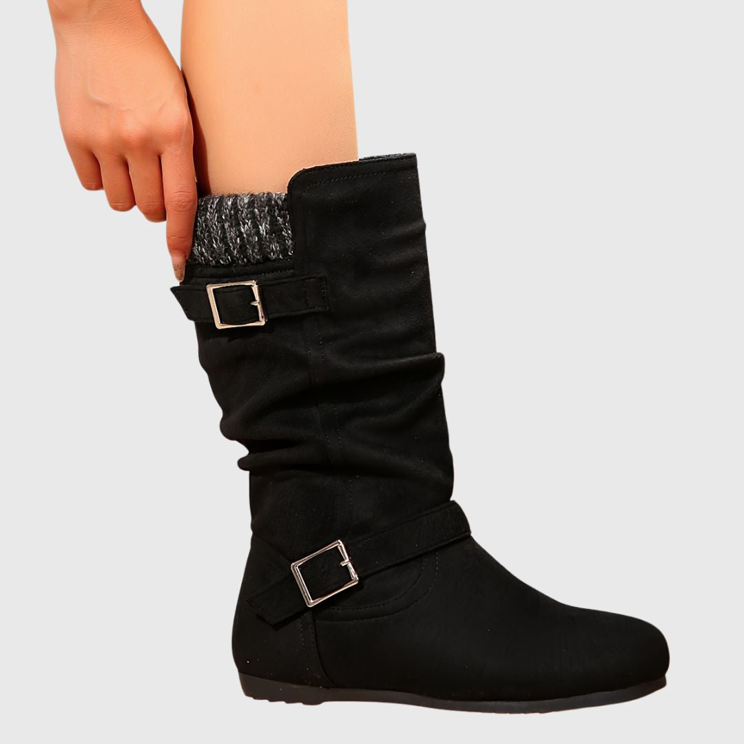 Olia - Elegant Calf Boots