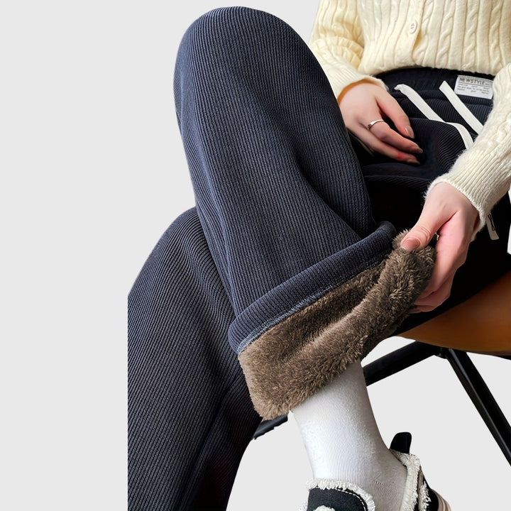 Aluna - Warm Wide-Leg Pants