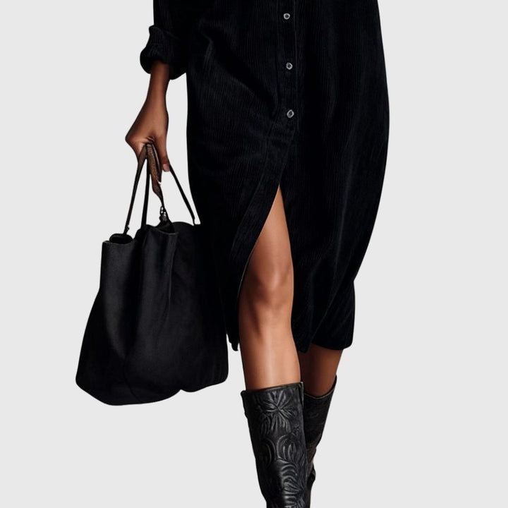 Avery - Corduroy Sweater Dress