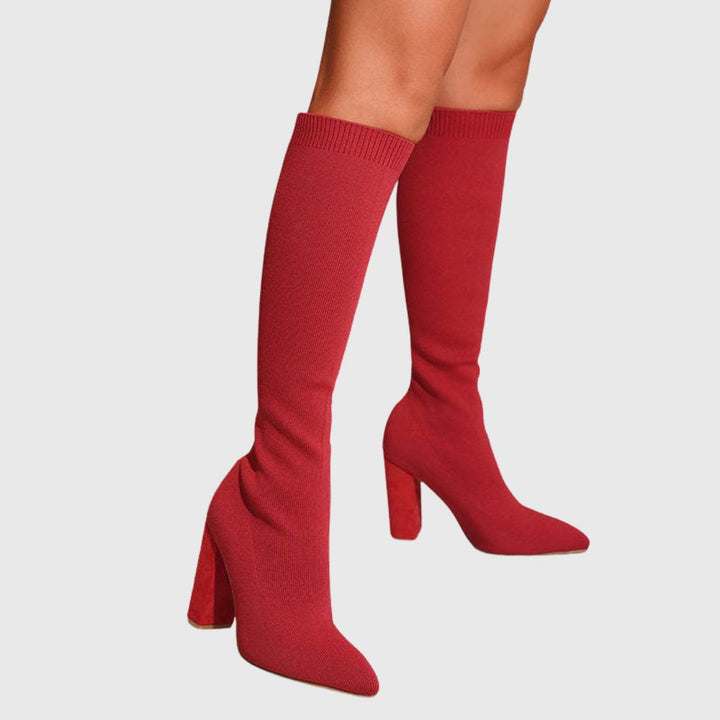 Addison - Knitted Sock Boots