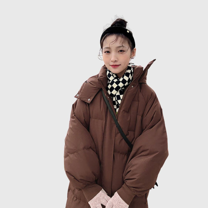 GIGATY - Hooded Long Puffer Coat