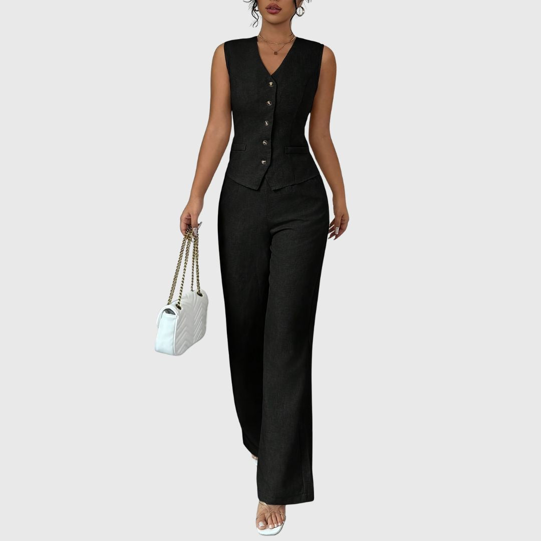 Sarie - Elegant Vest & Pants Set