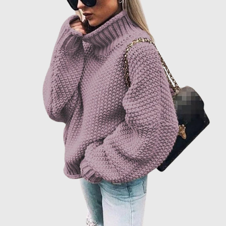 Chunky Knit Turtleneck Sweater