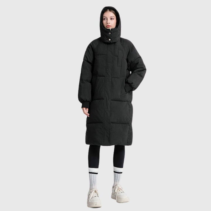 GIGATY - Hooded Long Puffer Coat